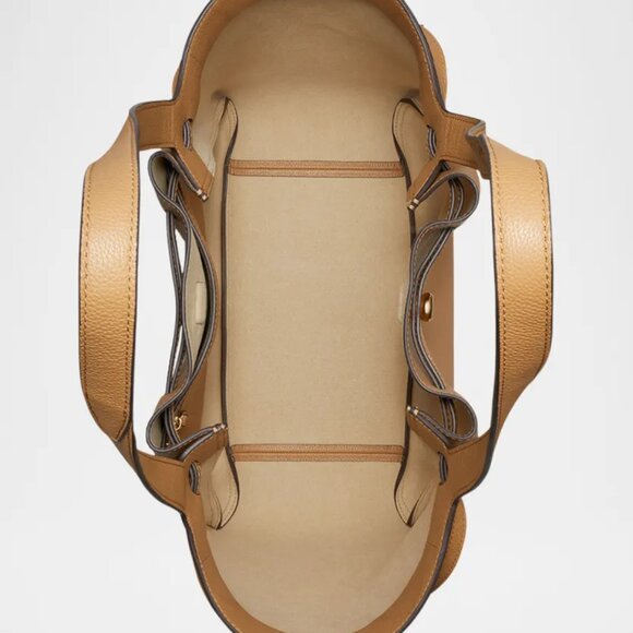 NWT ✅ TORY BURCH ROMY TOTE (LARGE) #163388 TIRAMISU✨ NWT, DUST BAG - Picture 5 of 17